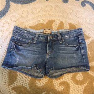 Paige Semi Distressed Canyon Denim Jean Shorts